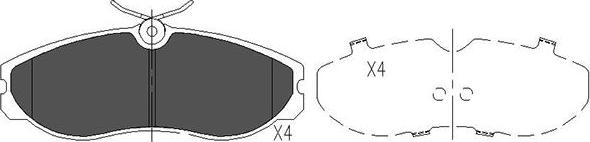 Kavo Parts KBP-6506 - Kit pastiglie freno, Freno a disco autozon.pro