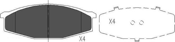 Kavo Parts KBP-6501 - Kit pastiglie freno, Freno a disco autozon.pro