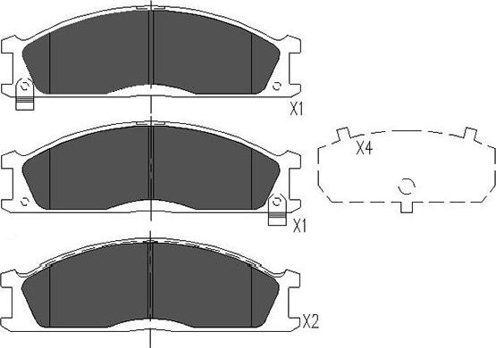 Kavo Parts KBP-6503 - Kit pastiglie freno, Freno a disco autozon.pro