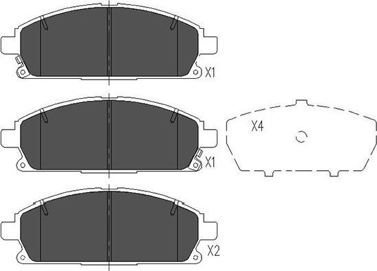 Kavo Parts KBP-6515 - Kit pastiglie freno, Freno a disco autozon.pro