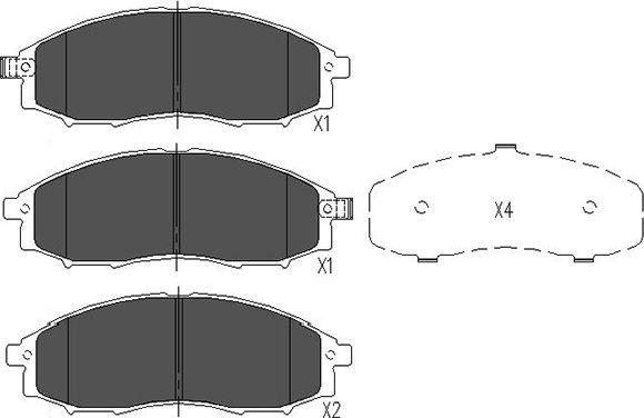 Kavo Parts KBP-6518 - Kit pastiglie freno, Freno a disco autozon.pro