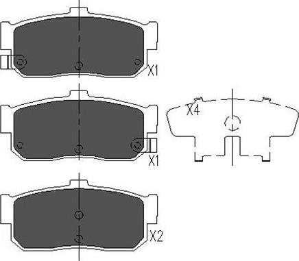 Kavo Parts KBP-6512 - Kit pastiglie freno, Freno a disco autozon.pro