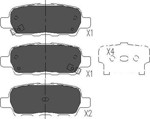 Kavo Parts KBP-6517 - Kit pastiglie freno, Freno a disco autozon.pro