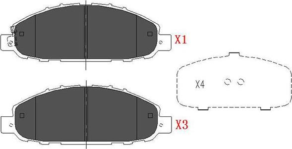 Kavo Parts KBP-6583 - Kit pastiglie freno, Freno a disco autozon.pro