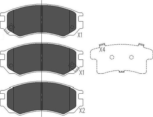 Kavo Parts KBP-6531 - Kit pastiglie freno, Freno a disco autozon.pro