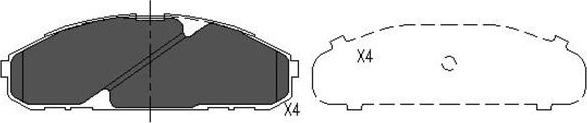 Kavo Parts KBP-6538 - Kit pastiglie freno, Freno a disco autozon.pro