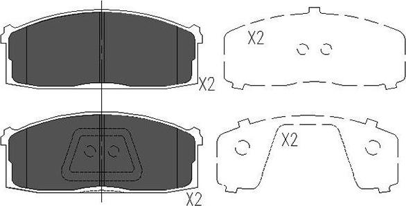 Kavo Parts KBP-6533 - Kit pastiglie freno, Freno a disco autozon.pro