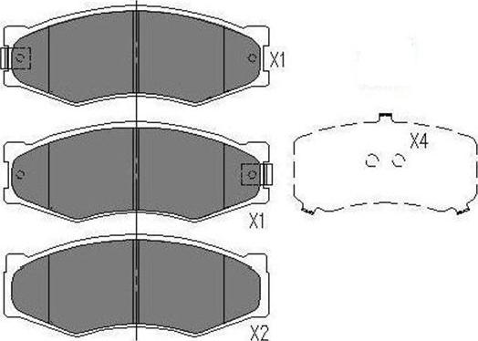 Kavo Parts KBP-6524 - Kit pastiglie freno, Freno a disco autozon.pro