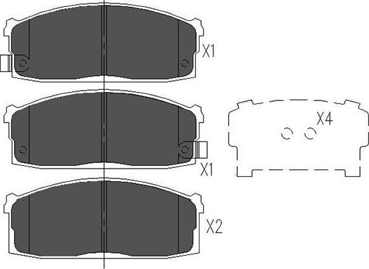 Kavo Parts KBP-6525 - Kit pastiglie freno, Freno a disco autozon.pro