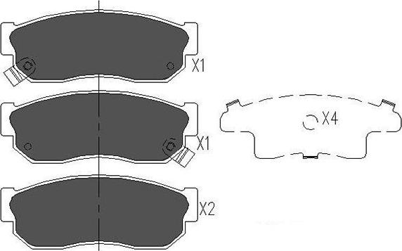 Kavo Parts KBP-6526 - Kit pastiglie freno, Freno a disco autozon.pro