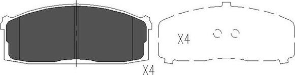 Kavo Parts KBP-6521 - Kit pastiglie freno, Freno a disco autozon.pro