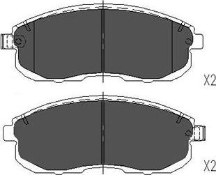 Kavo Parts KBP-6579 - Kit pastiglie freno, Freno a disco autozon.pro