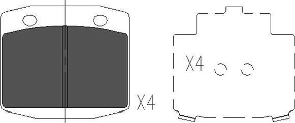 Kavo Parts KBP-6570 - Kit pastiglie freno, Freno a disco autozon.pro