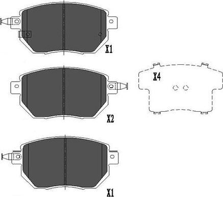 Kavo Parts KBP-6573 - Kit pastiglie freno, Freno a disco autozon.pro