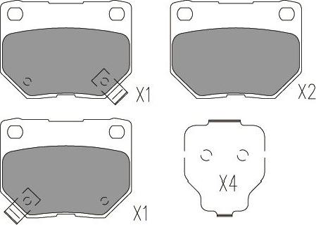 Kavo Parts KBP-6603 - Kit pastiglie freno, Freno a disco autozon.pro