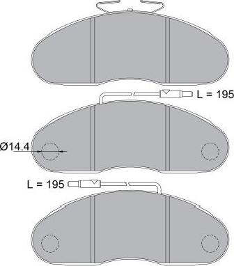 Kavo Parts KBP-6602 - Kit pastiglie freno, Freno a disco autozon.pro