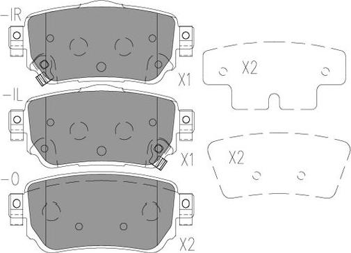 Kavo Parts KBP-6615 - Kit pastiglie freno, Freno a disco autozon.pro