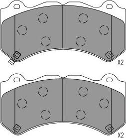 Kavo Parts KBP-6627 - Kit pastiglie freno, Freno a disco autozon.pro