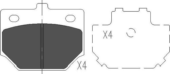 Kavo Parts KBP-1509 - Kit pastiglie freno, Freno a disco autozon.pro