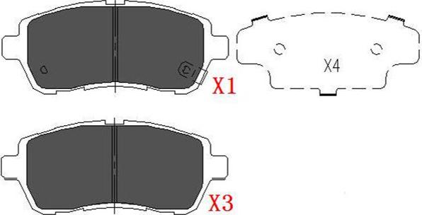 Kavo Parts KBP-1514 - Kit pastiglie freno, Freno a disco autozon.pro