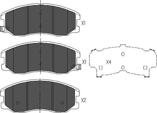 Kavo Parts KBP-1009 - Kit pastiglie freno, Freno a disco autozon.pro