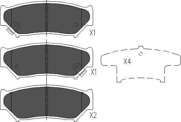 Kavo Parts KBP-8505 - Kit pastiglie freno, Freno a disco autozon.pro