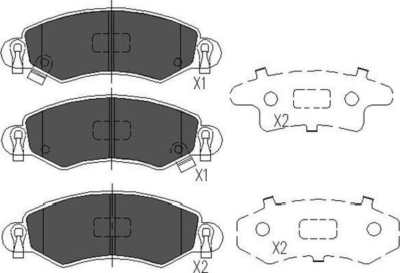 Kavo Parts KBP-8508 - Kit pastiglie freno, Freno a disco autozon.pro