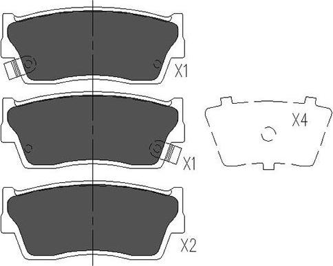 Kavo Parts KBP-8503 - Kit pastiglie freno, Freno a disco autozon.pro