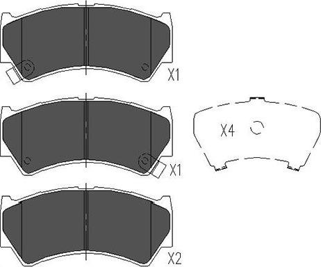 Kavo Parts KBP-8519 - Kit pastiglie freno, Freno a disco autozon.pro