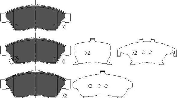 Kavo Parts KBP-8510 - Kit pastiglie freno, Freno a disco autozon.pro