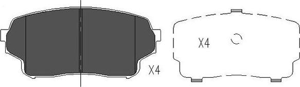 Kavo Parts KBP-8511 - Kit pastiglie freno, Freno a disco autozon.pro