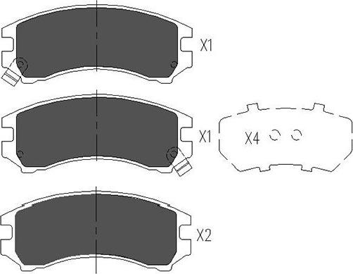 Kavo Parts KBP-8513 - Kit pastiglie freno, Freno a disco autozon.pro