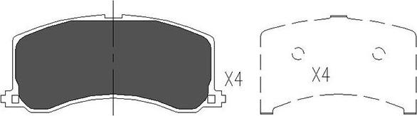 Kavo Parts KBP-8517 - Kit pastiglie freno, Freno a disco autozon.pro