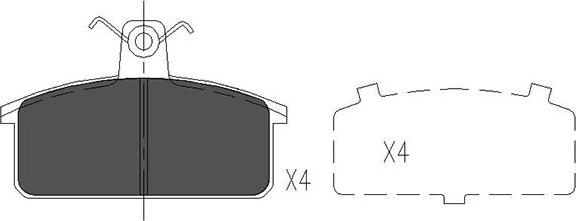 Kavo Parts KBP-8524 - Kit pastiglie freno, Freno a disco autozon.pro