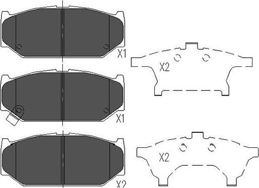 Kavo Parts KBP-8525 - Kit pastiglie freno, Freno a disco autozon.pro