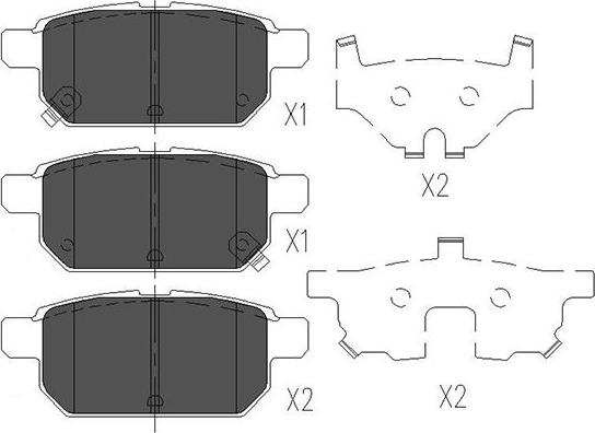 Kavo Parts KBP-8526 - Kit pastiglie freno, Freno a disco autozon.pro