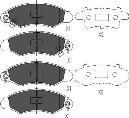 Kavo Parts KBP-8520 - Kit pastiglie freno, Freno a disco autozon.pro