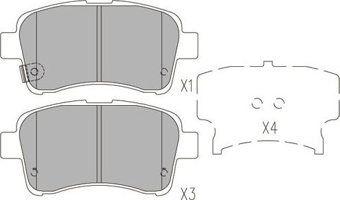 Kavo Parts KBP-8528 - Kit pastiglie freno, Freno a disco autozon.pro