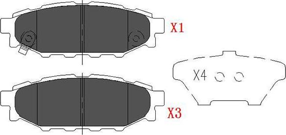 Kavo Parts KBP-8005 - Kit pastiglie freno, Freno a disco autozon.pro