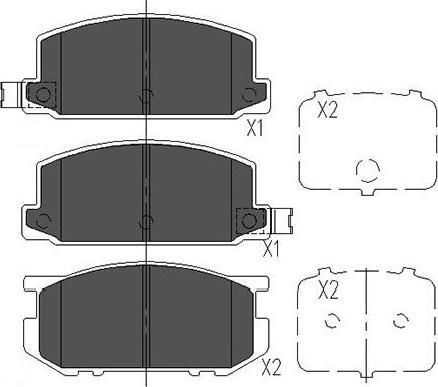 Kavo Parts KBP-8006 - Kit pastiglie freno, Freno a disco autozon.pro