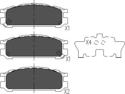 Kavo Parts KBP-8016 - Kit pastiglie freno, Freno a disco autozon.pro