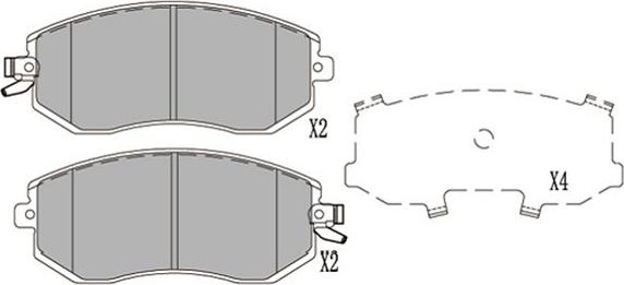 Kavo Parts KBP-8025 - Kit pastiglie freno, Freno a disco autozon.pro