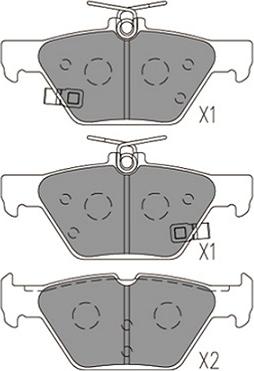 Kavo Parts KBP-8028 - Kit pastiglie freno, Freno a disco autozon.pro