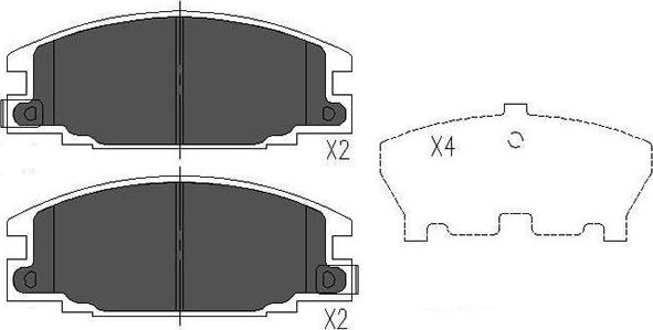 Kavo Parts KBP-3503 - Kit pastiglie freno, Freno a disco autozon.pro