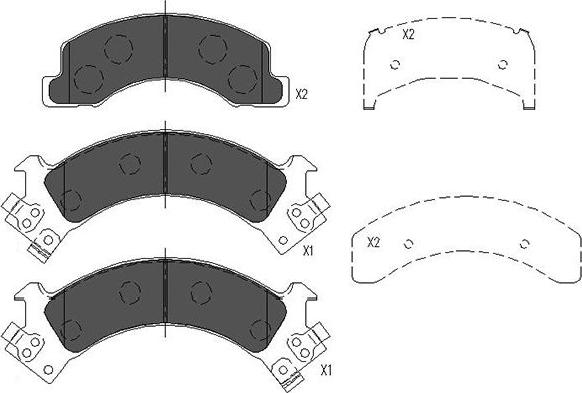 Kavo Parts KBP-3516 - Kit pastiglie freno, Freno a disco autozon.pro