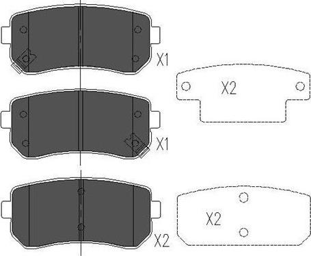 Kavo Parts KBP-3041 - Kit pastiglie freno, Freno a disco autozon.pro