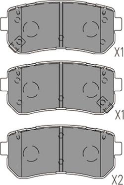 Kavo Parts KBP-3059 - Kit pastiglie freno, Freno a disco autozon.pro