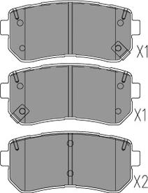 Kavo Parts KBP-3054 - Kit pastiglie freno, Freno a disco autozon.pro