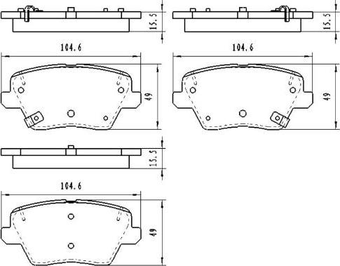 Kavo Parts KBP-3058 - Kit pastiglie freno, Freno a disco autozon.pro