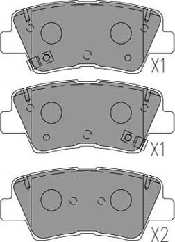 Kavo Parts KBP-3053 - Kit pastiglie freno, Freno a disco autozon.pro